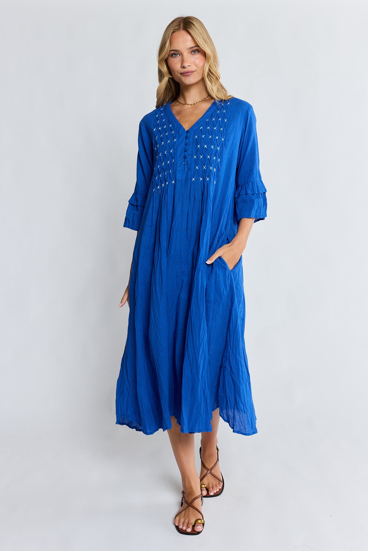 LulaLife Marilyn Midi Azure
