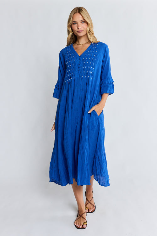 LulaLife Marilyn Midi Azure