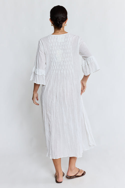 LulaLife Marilyn Midi White