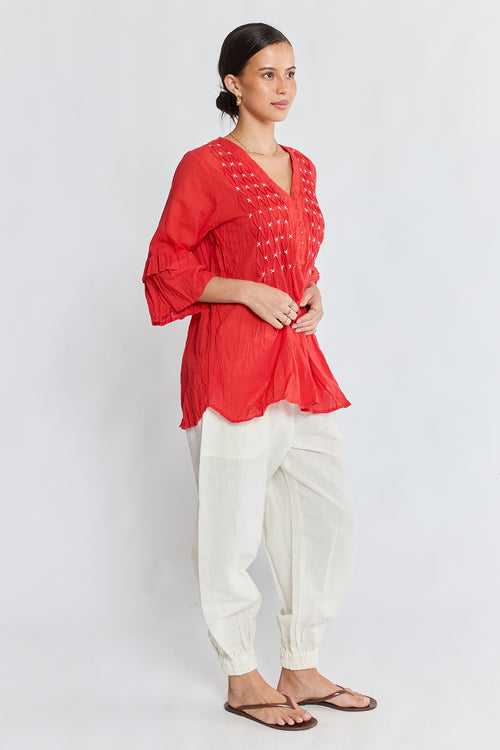 LulaLife Marilyn Shirt Red