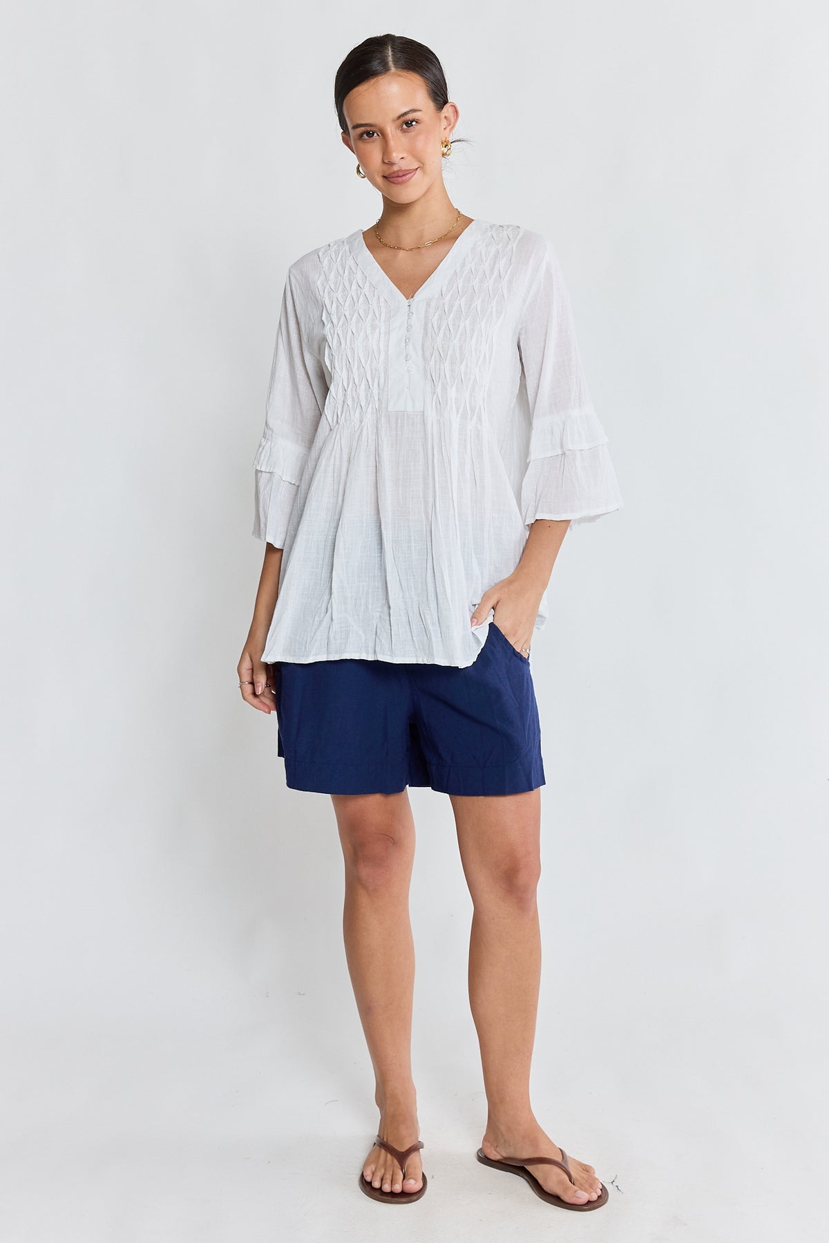 LulaLife Marilyn Shirt White