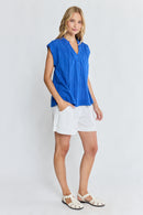 LulaLife Marilyn Top Azure