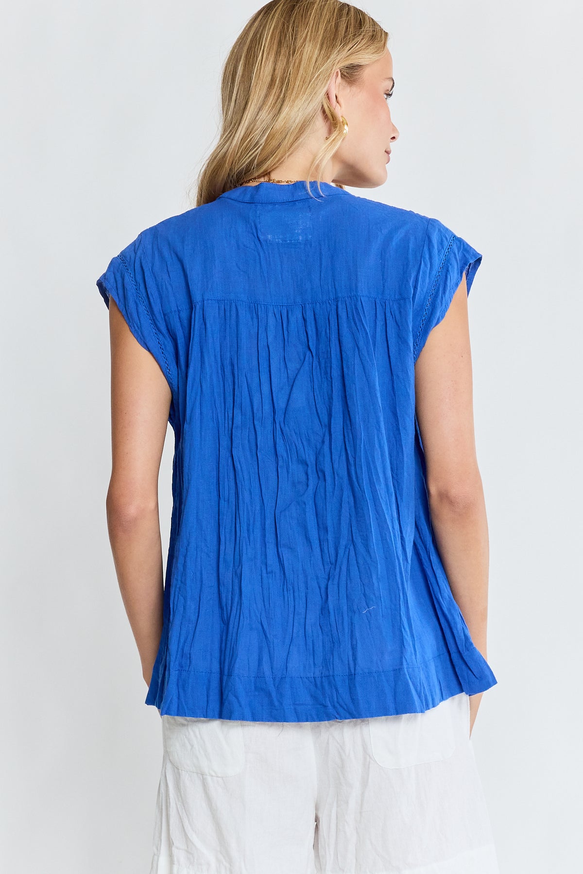 LulaLife Marilyn Top Azure