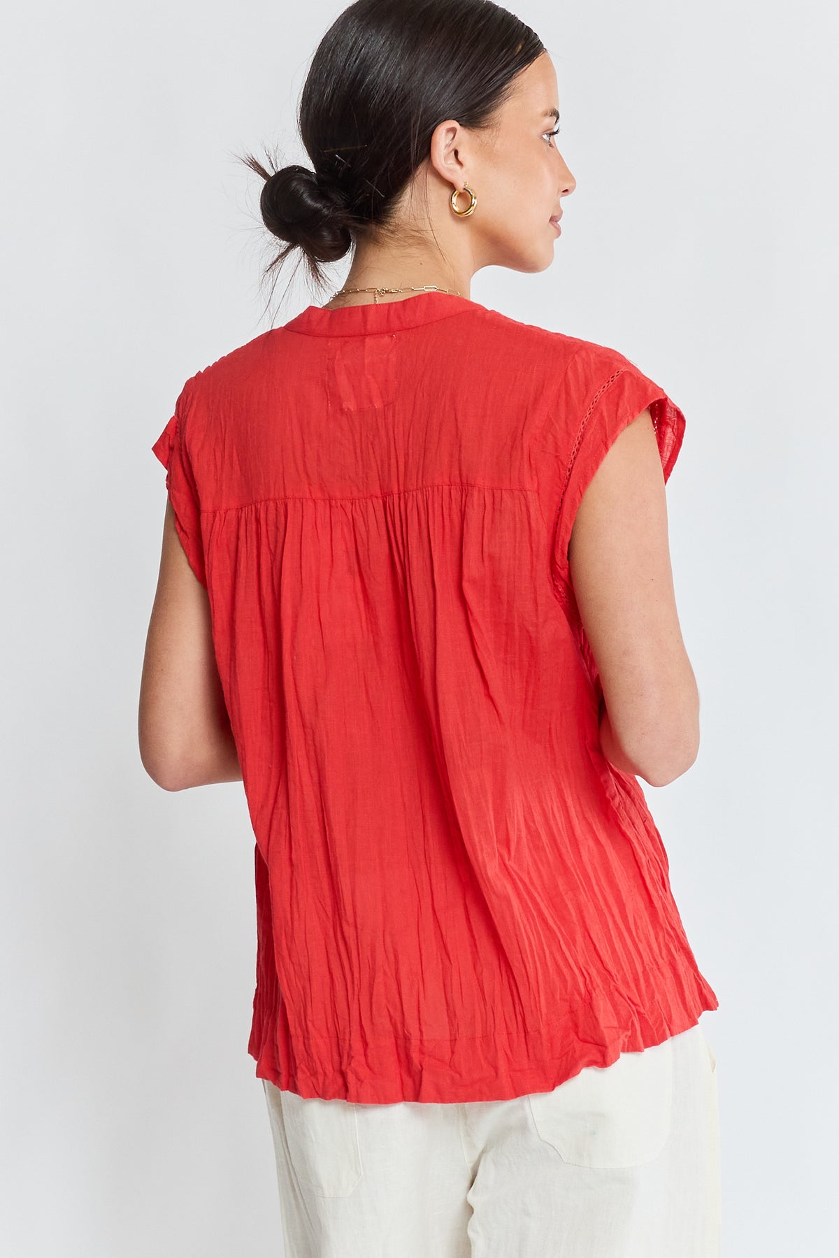 LulaLife Marilyn Top Red