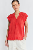 LulaLife Marilyn Top Red