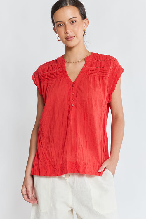 LulaLife Marilyn Top Red
