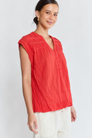 LulaLife Marilyn Top Red