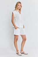 LulaLife Marilyn Top White