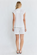LulaLife Marilyn Top White