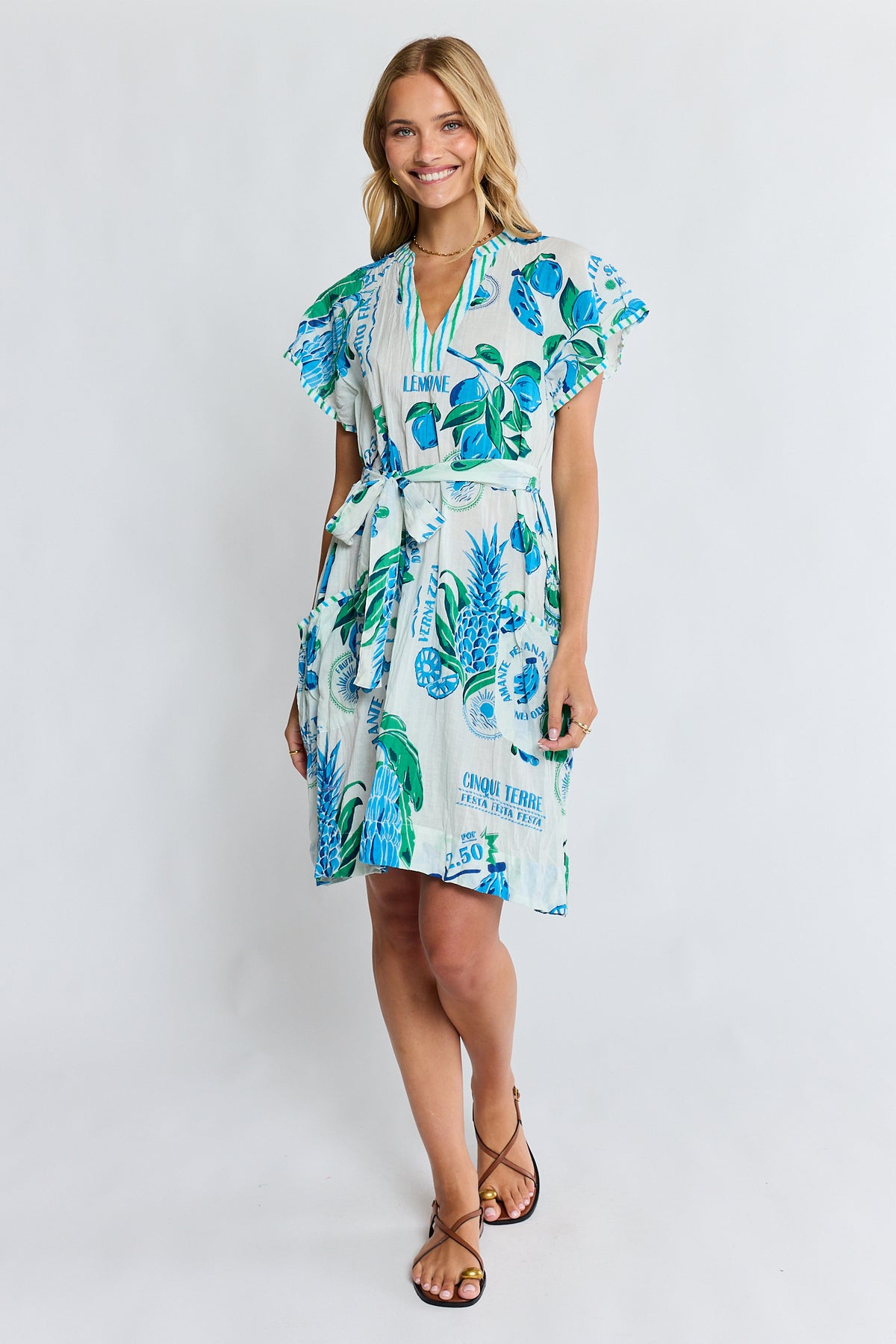 LulaLife Portofino Dress Lagoon