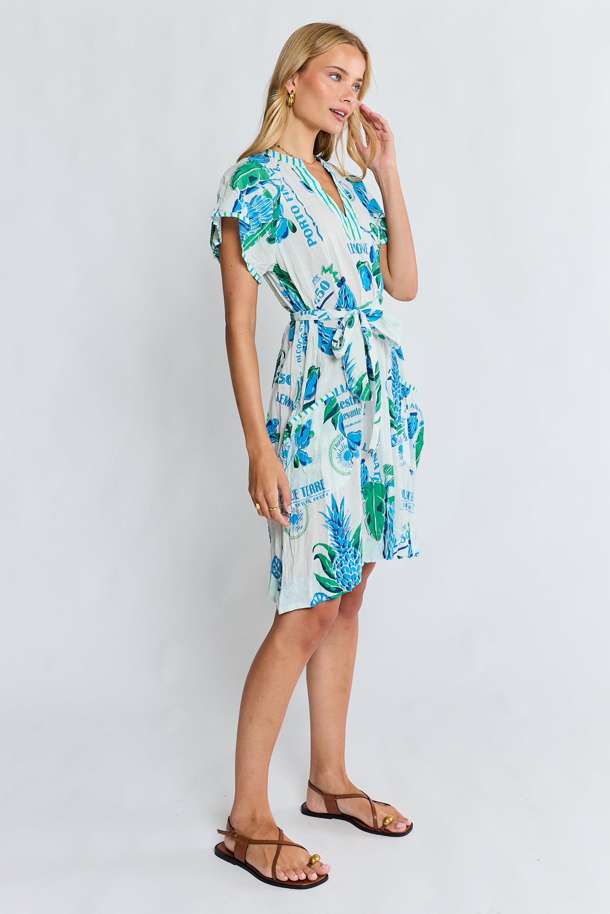 LulaLife Portofino Dress Lagoon