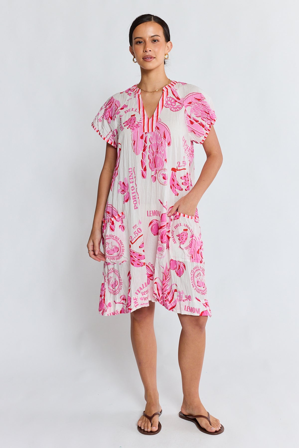 LulaLife Portofino Dress Melon