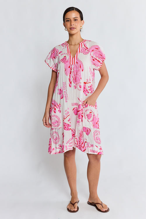 LulaLife Portofino Dress Melon