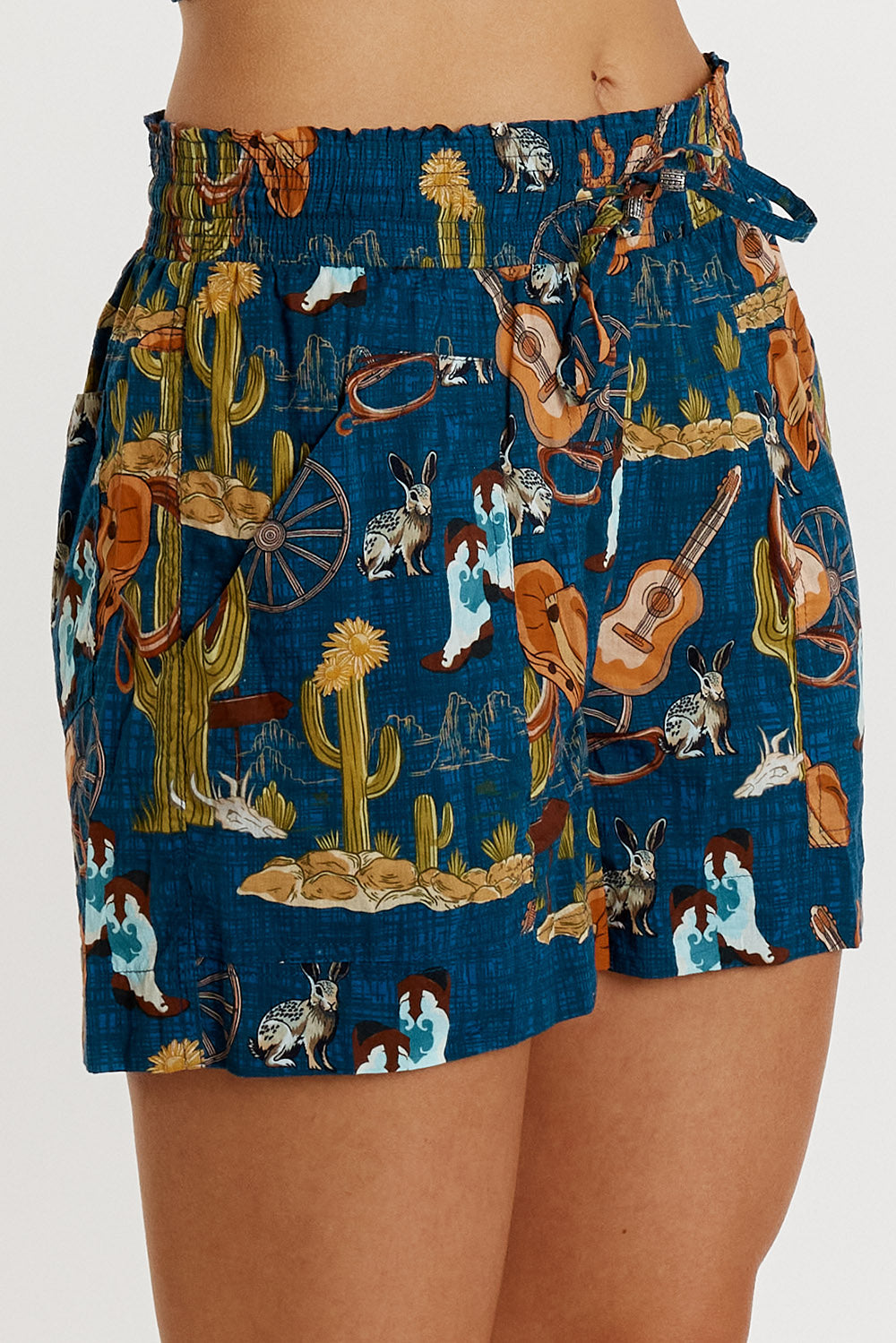 LulaLife Prairie Short Navy