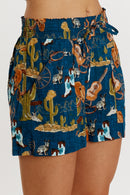 LulaLife Prairie Short Navy