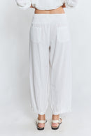 LulaLife Remi Balloon Pant White
