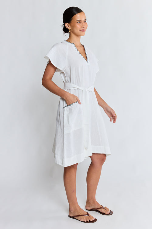 LulaLife Remi Dress White
