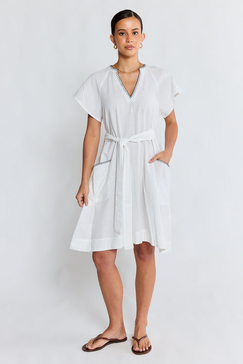 LulaLife Remi Dress White