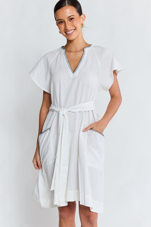 LulaLife Remi Dress White