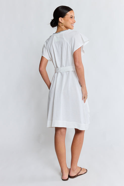LulaLife Remi Dress White