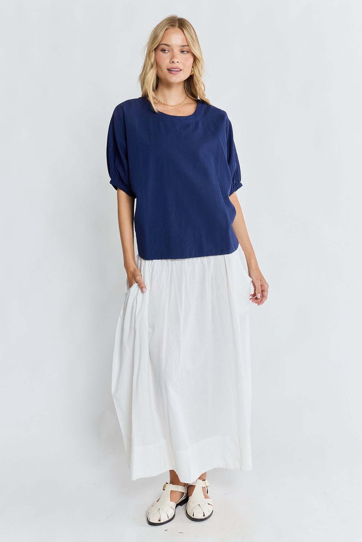 LulaLife Remi Top Navy