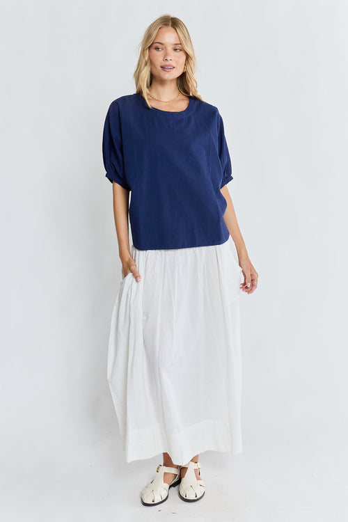 LulaLife Remi Top Navy