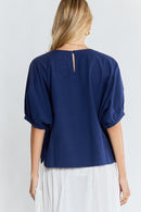 LulaLife Remi Top Navy
