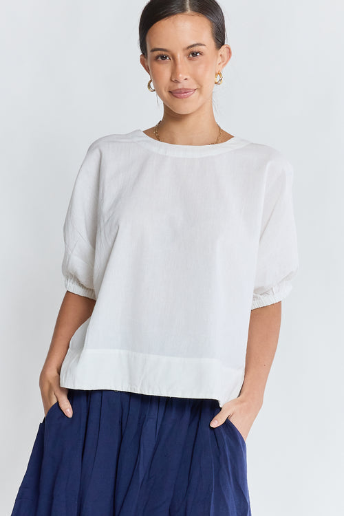 LulaLife Remi Top White