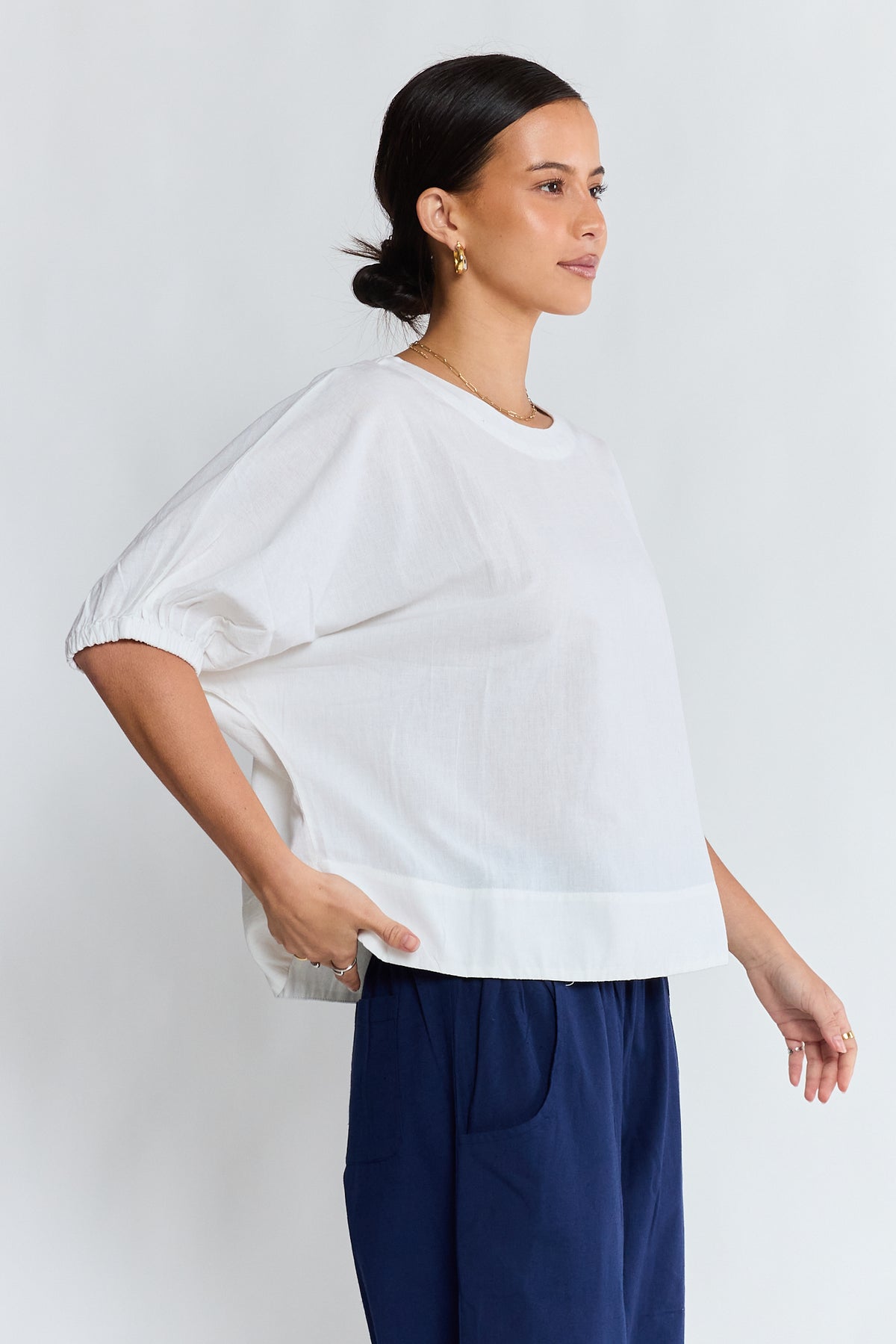 LulaLife Remi Top White