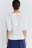 LulaLife Remi Top White