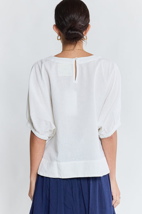LulaLife Remi Top White