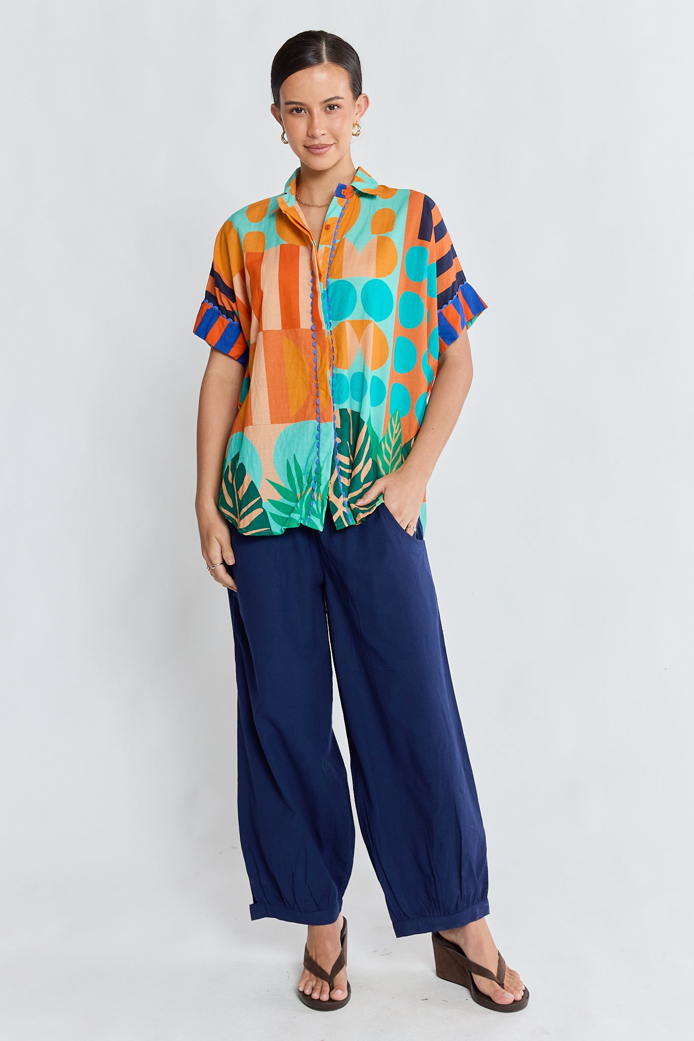 LulaLife Rhea Shirt Flame