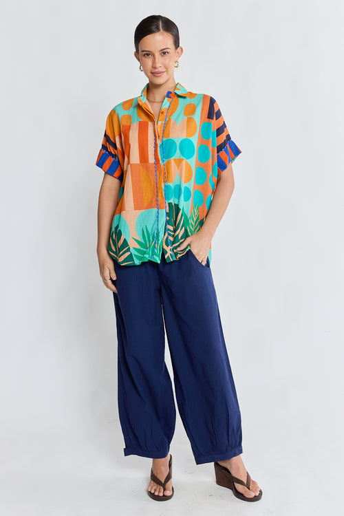 LulaLife Rhea Shirt Flame
