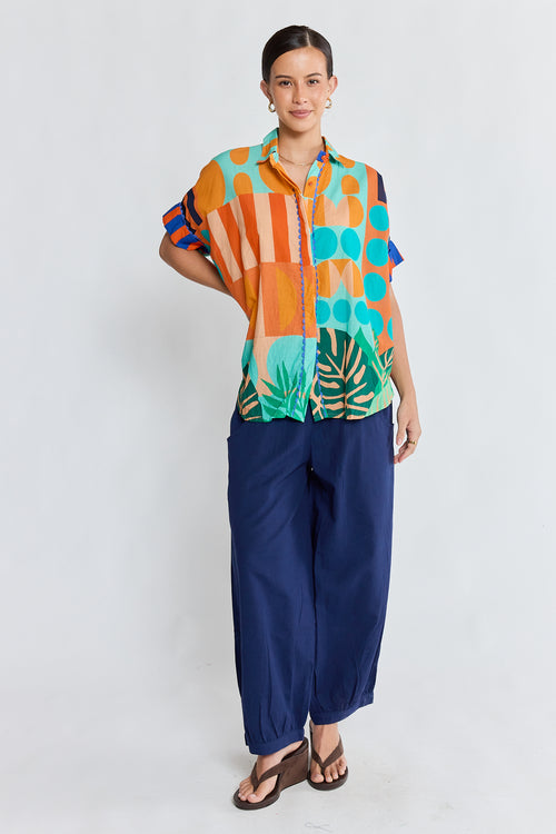 LulaLife Rhea Shirt Flame