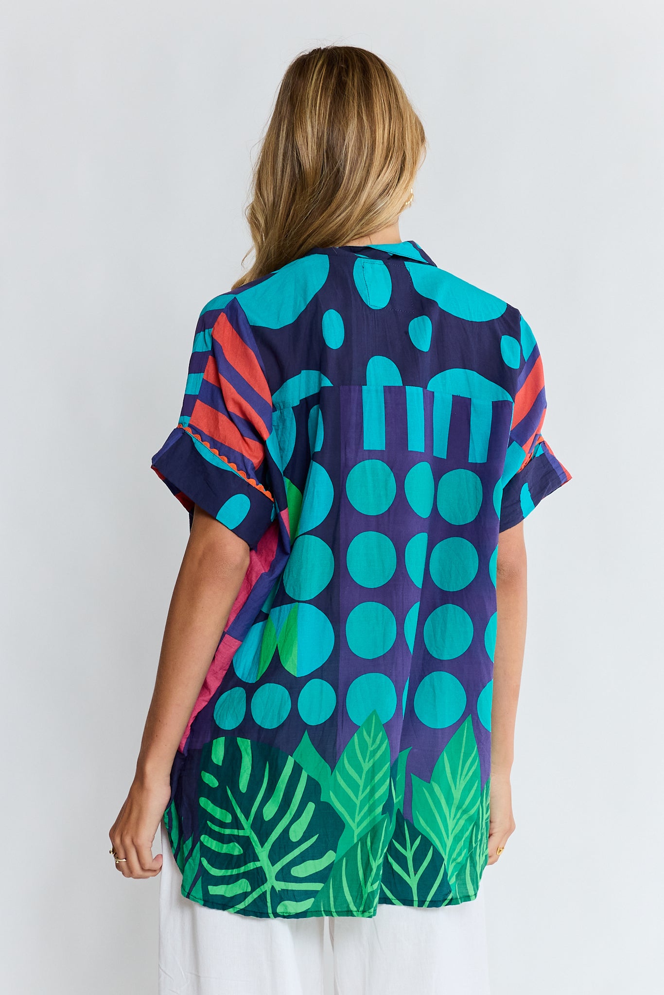 LulaLife Rhea Shirt Navy