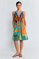 LulaLife Rhea Sundress Flame