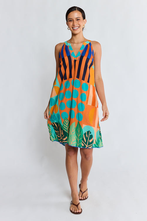 LulaLife Rhea Sundress Flame
