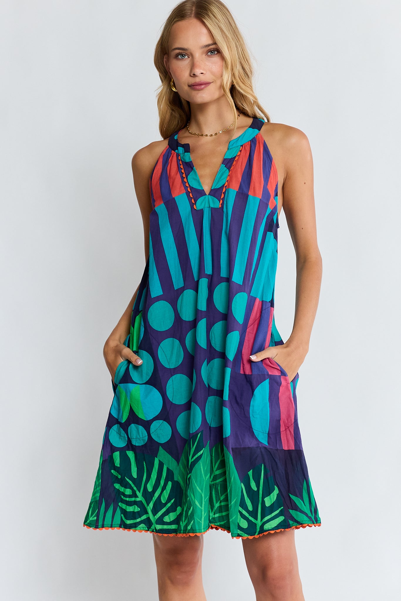 LulaLife Rhea Sundress Navy