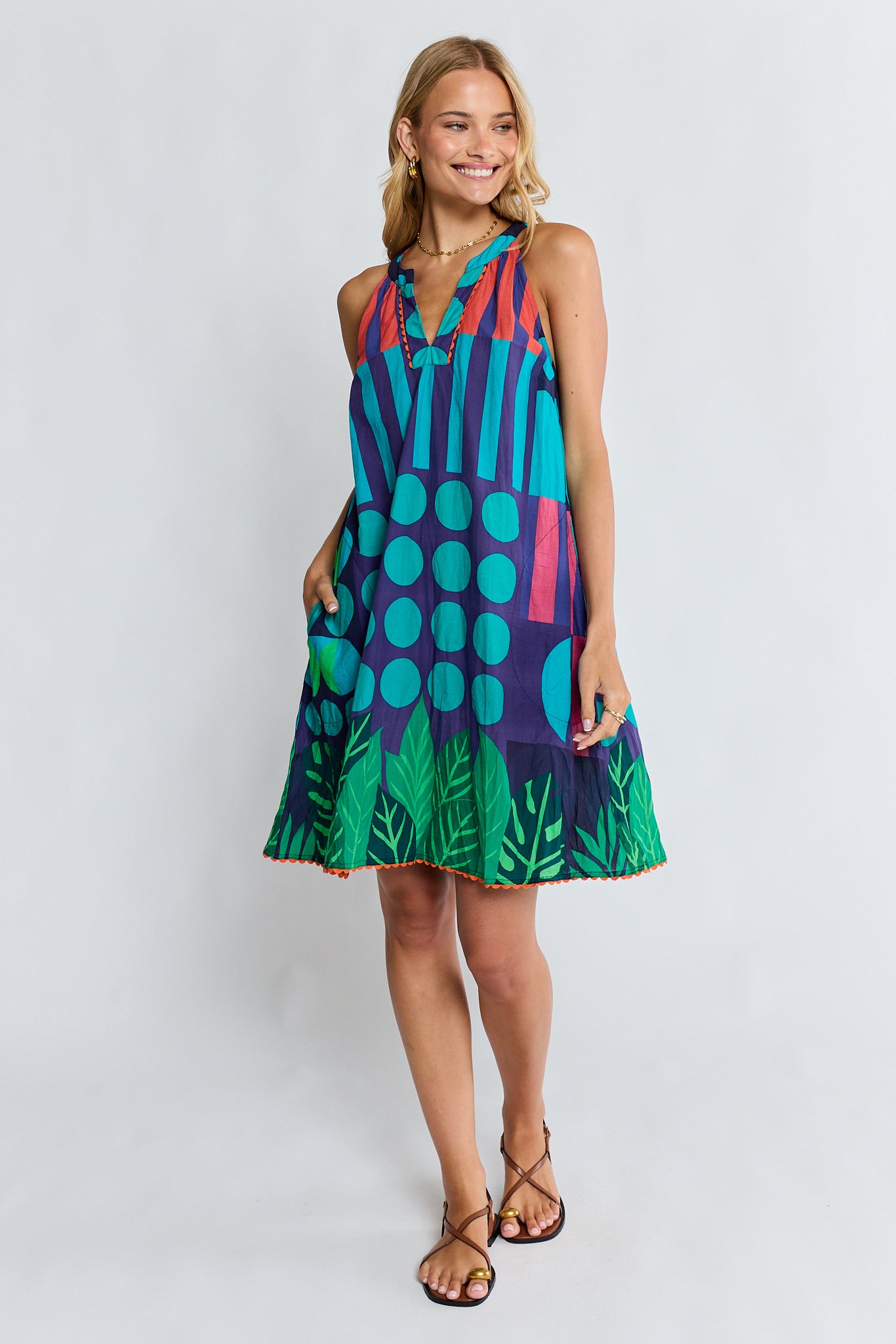 LulaLife Rhea Sundress Navy