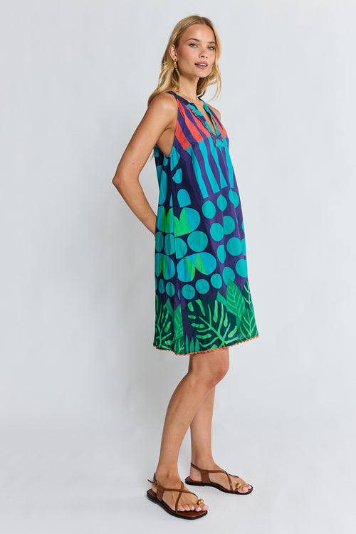LulaLife Rhea Sundress Navy