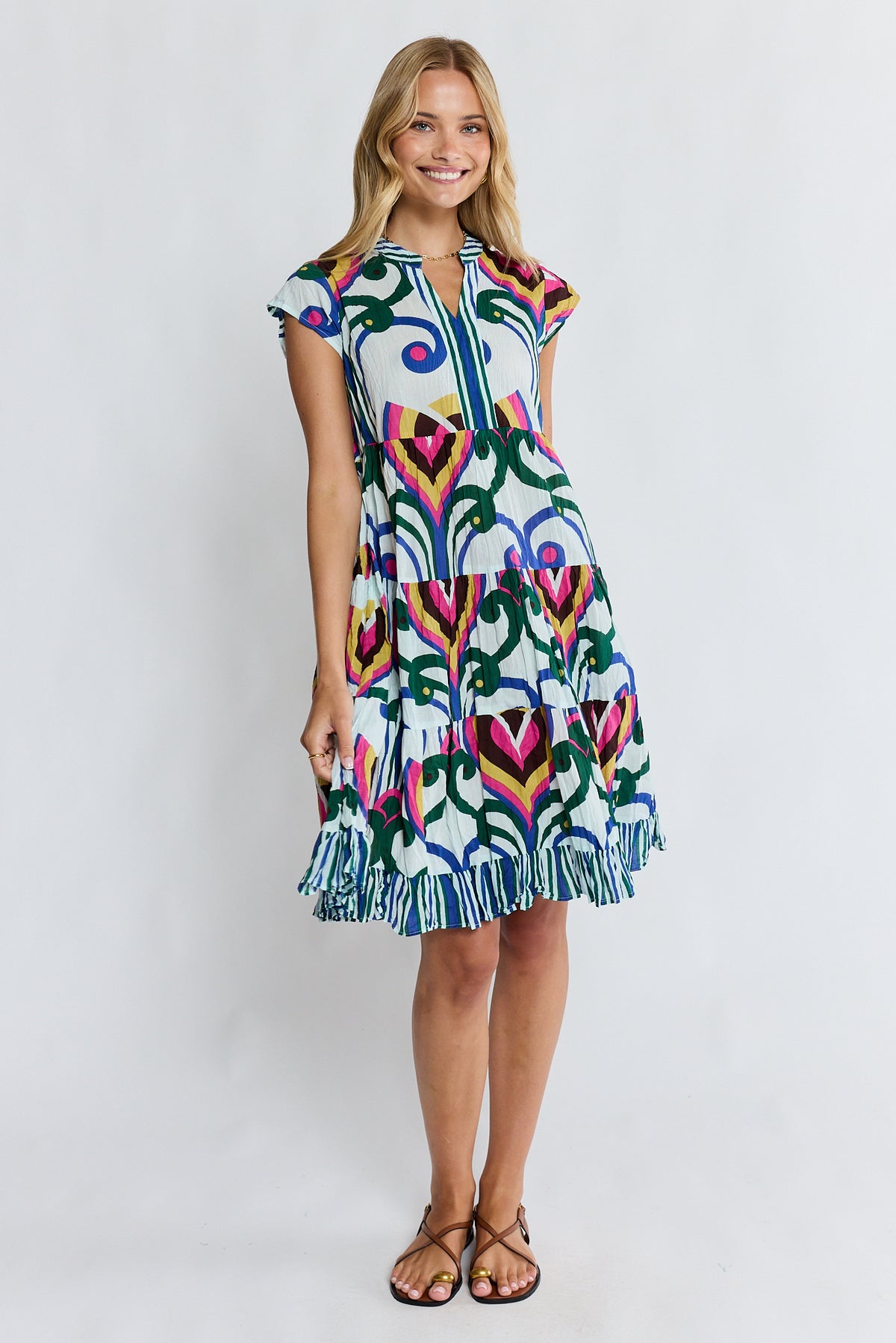 PRE SALE | LulaLife Sadie Tier Dress Ocean