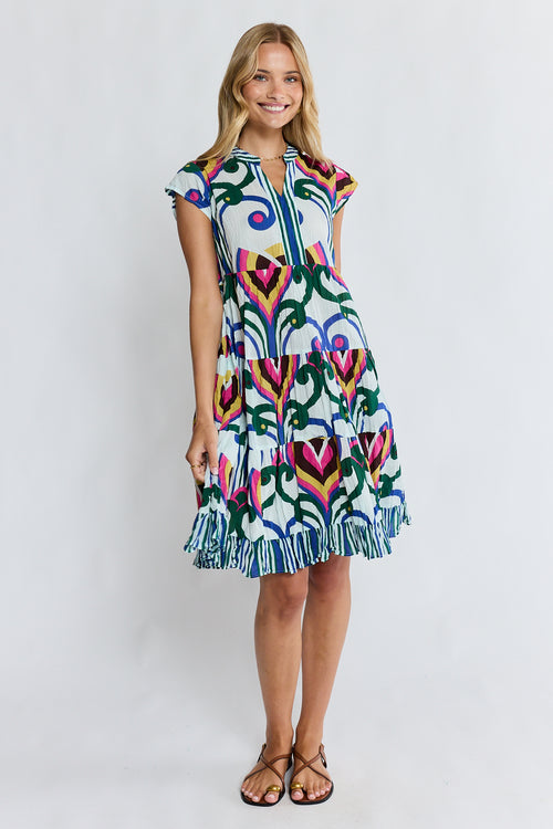PRE SALE | LulaLife Sadie Tier Dress Ocean