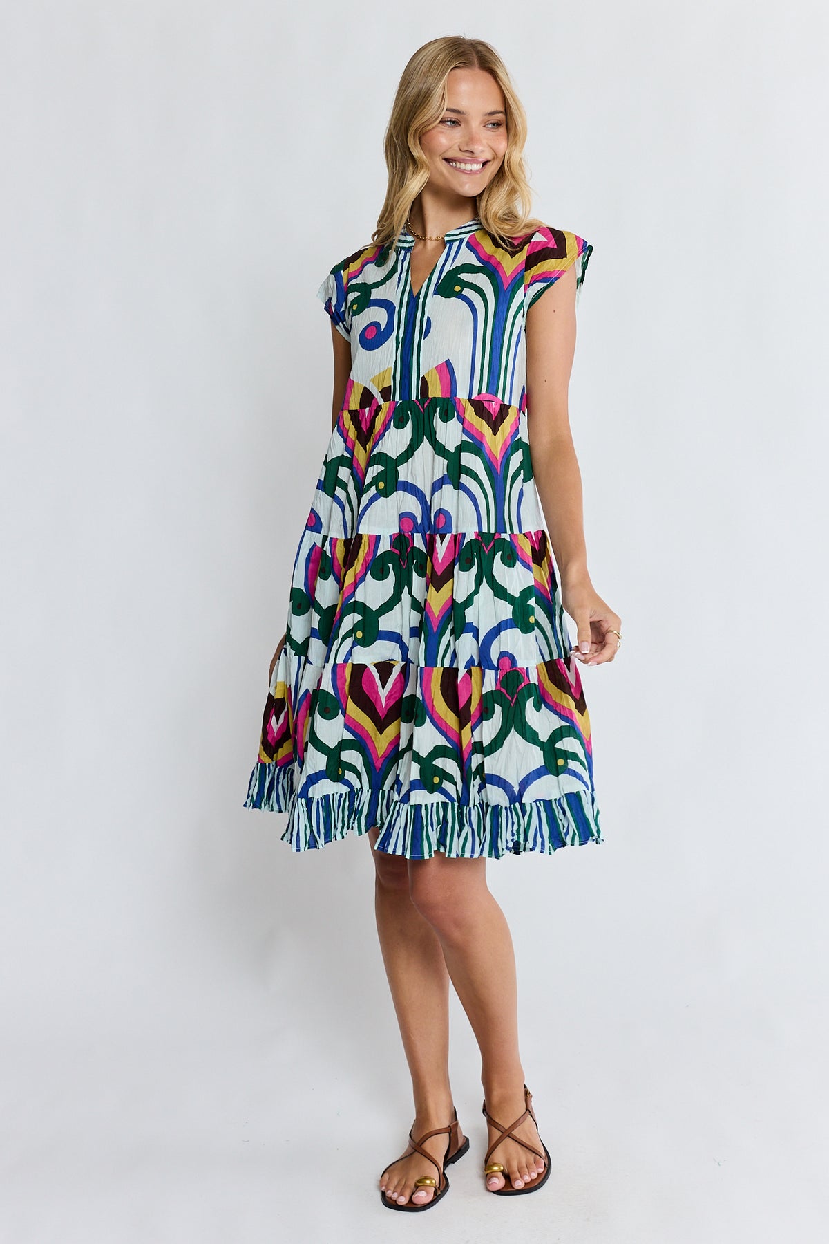 PRE SALE | LulaLife Sadie Tier Dress Ocean