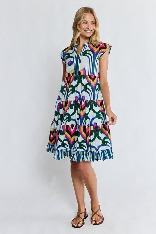 PRE SALE | LulaLife Sadie Tier Dress Ocean