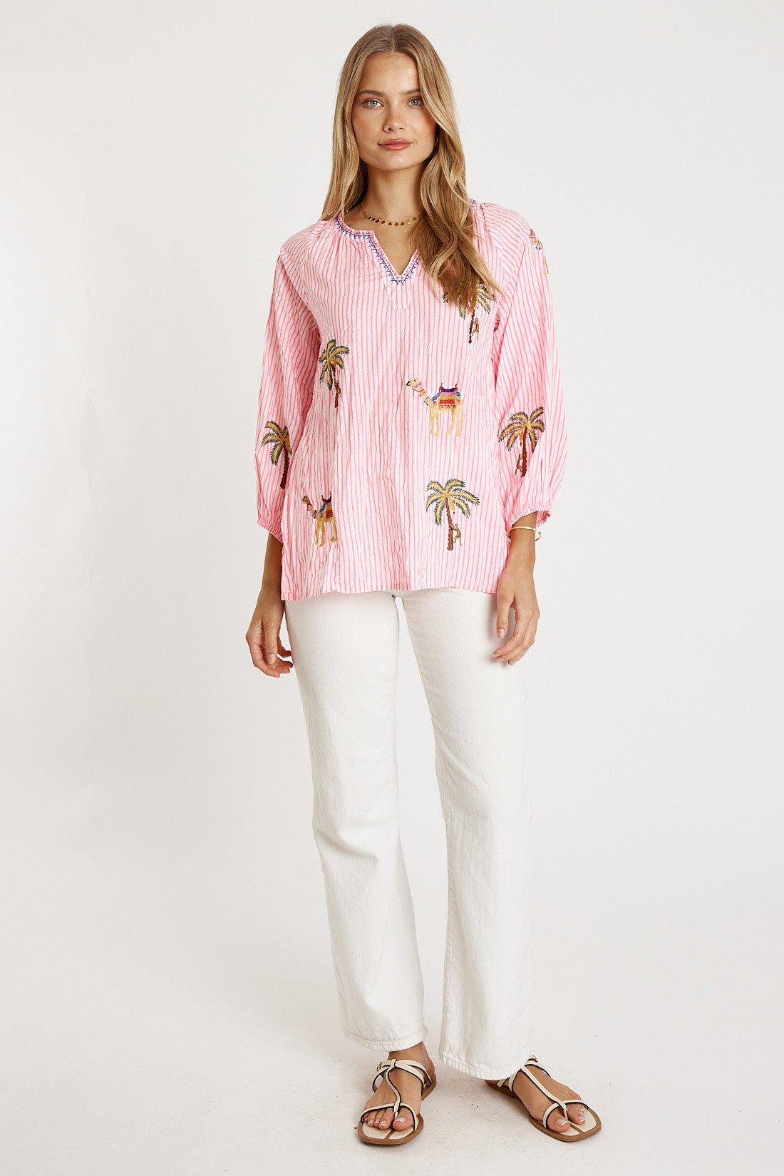 LulaLife Sahara Top Candy Stripe