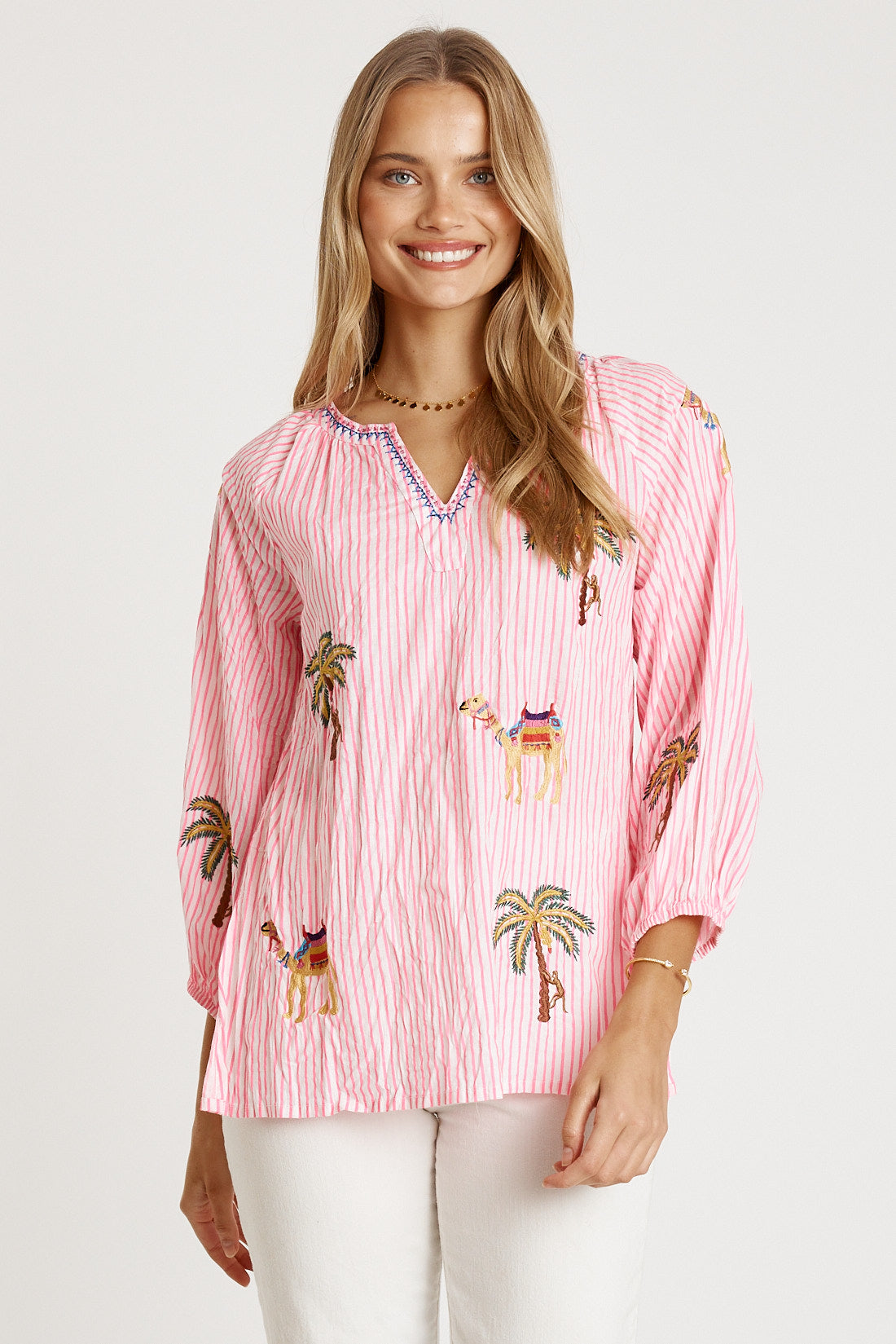 LulaLife Sahara Top Candy Stripe