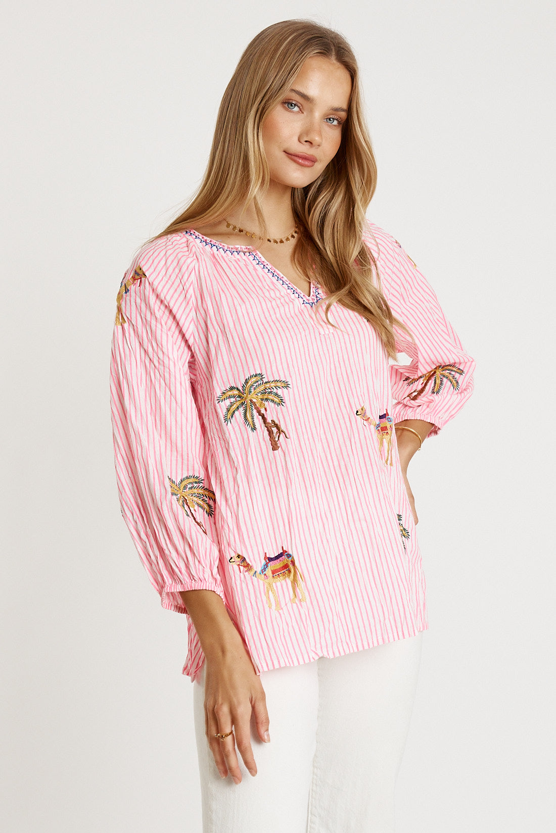 LulaLife Sahara Top Candy Stripe