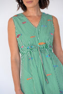 LulaLife Sardine Tie Midi Sea Stripe