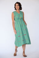 LulaLife Sardine Tie Midi Sea Stripe