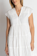 LulaLife Shayna Tiered Dress White